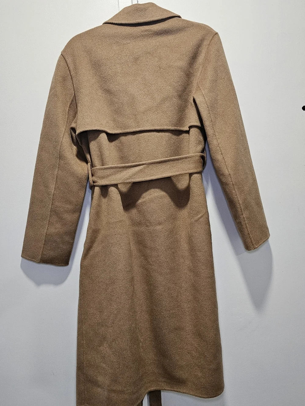 NWT Quince Double-Faced Merino Wool Trench Coat, Medium - Picture 13 of 13